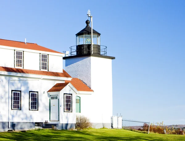 Lighthouse Fort Point Light, Stockton Springs, Maine, Estados Unidos — Foto de Stock