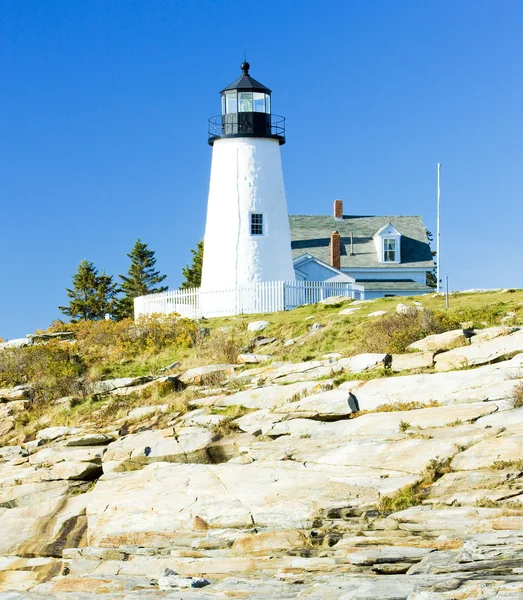Lighthouse Pemaquid Point Light, Maine, Estados Unidos —  Fotos de Stock