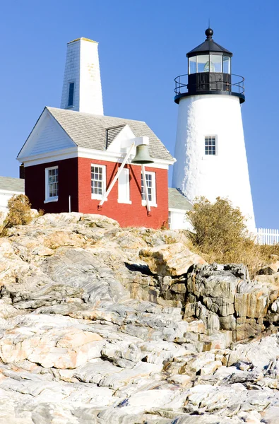 Farol Pemaquid Point Light, Maine, EUA — Fotografia de Stock