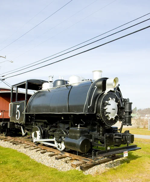Locomotiva a vapor, Groveton, New Hampshire, EUA — Fotografia de Stock
