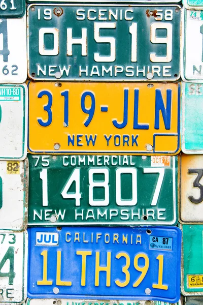 Registration numbers, USA — Stock Photo, Image