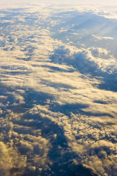 Wolken - uitzicht vanaf vliegtuig — Stockfoto