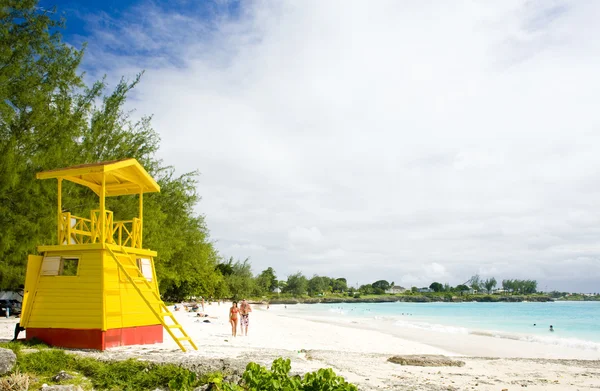 Hütte am Strand, Enterprise Beach, Barbados, Karibik — Stockfoto