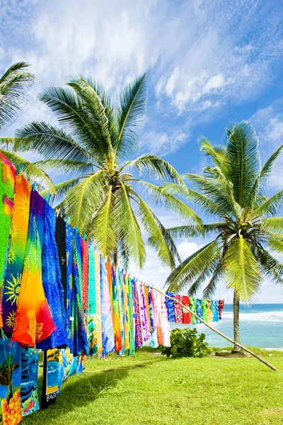 Typical fabrics, Bathsheba, East coast of Barbados, Caribbean — Stock Photo, Image