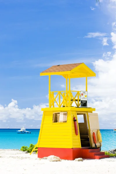 Cabin on the beach, Enterprise Beach, Barbados, Caribbean — Stock Photo, Image
