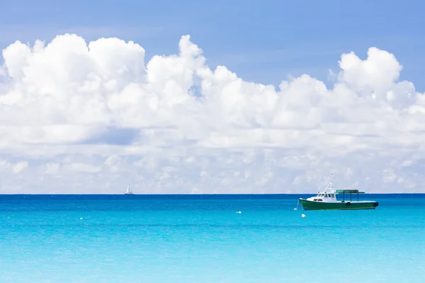 Het schip op de Caribische zee, barbados — Stockfoto