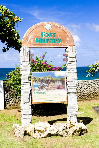 Fort Milford, Tobago — Stock Photo, Image