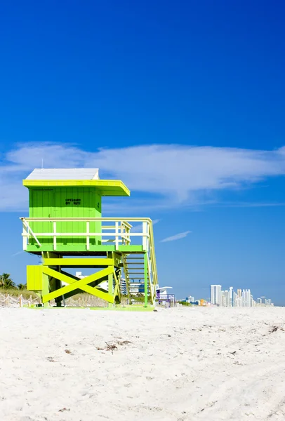 Cabaña en la playa, Miami Beach, Florida, Estados Unidos — Foto de Stock