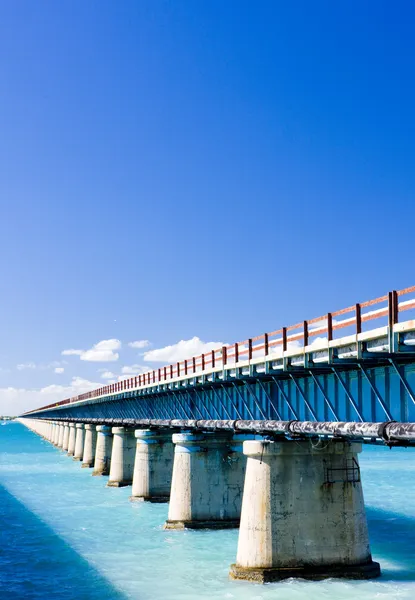 Road bridge connecting Florida Keys, Florida, USA — Zdjęcie stockowe