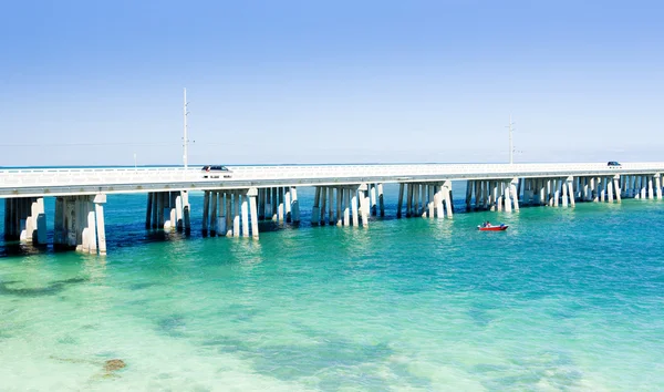 Ponte stradale che collega Florida Keys, Florida, USA — Foto Stock