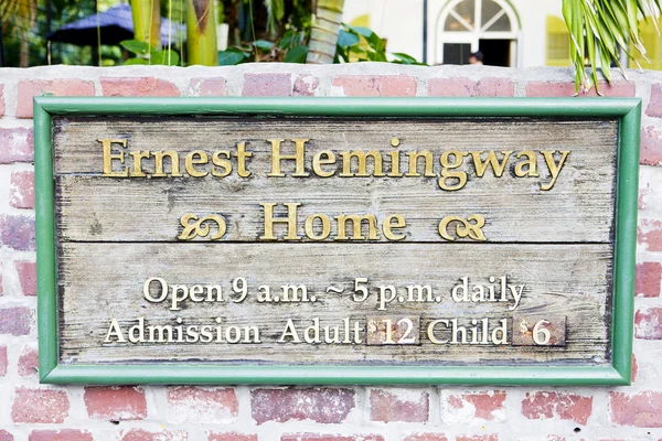 Hemingway House, Key West, Florida, USA — Stock Photo, Image