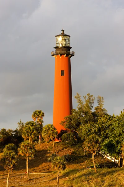 Deniz feneri, ponce giriş, florida, ABD — Stok fotoğraf