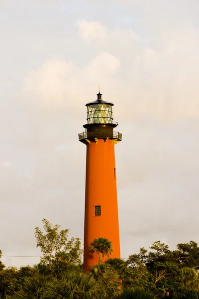 Deniz feneri, ponce giriş, florida, ABD — Stok fotoğraf