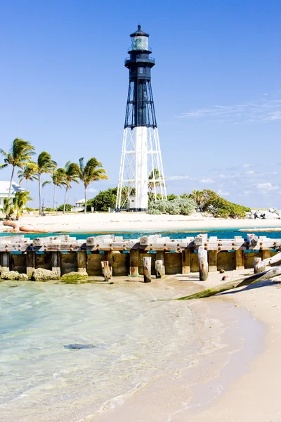 ヒルズボロ灯台、コバンアジ浜、フロリダ、米国 — ストック写真