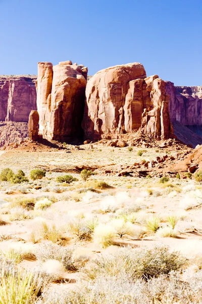 Camel butte, monument valley Nationaalpark, utah-arizona, usa — Stockfoto