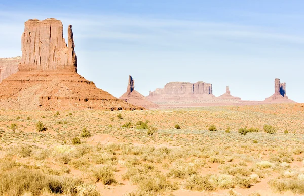 De mitten, monument valley Nationaalpark, utah-arizona, usa — Stockfoto