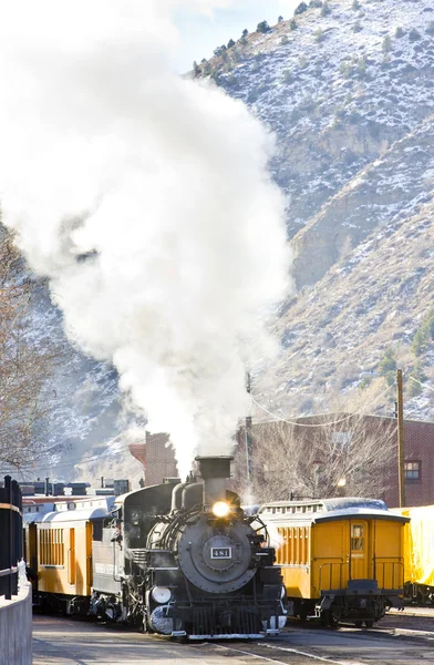 Durango silverton schmalspurbahn, colorado, usa — Stockfoto
