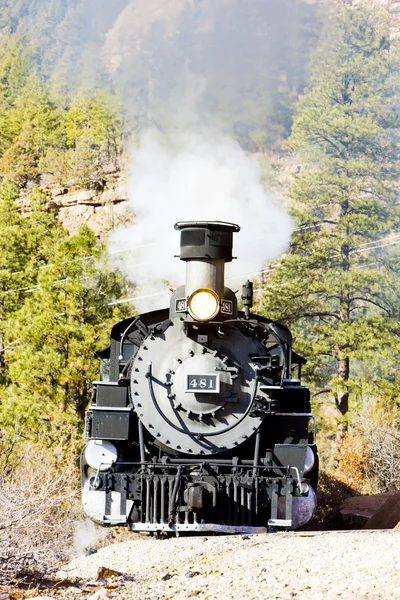 Durango silverton dar hat demiryolu, colorado, ABD — Stok fotoğraf