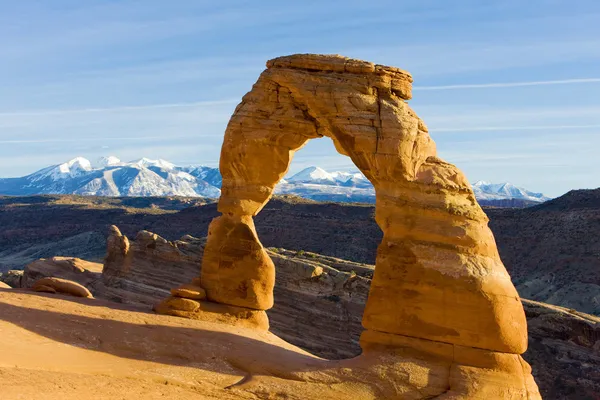 Arco delicado, Parque Nacional dos Arcos, Utah, EUA — Fotografia de Stock