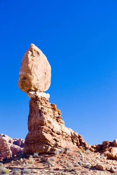 Balanced Rock, Arches National Park, Utah, Stati Uniti d'America — Foto Stock