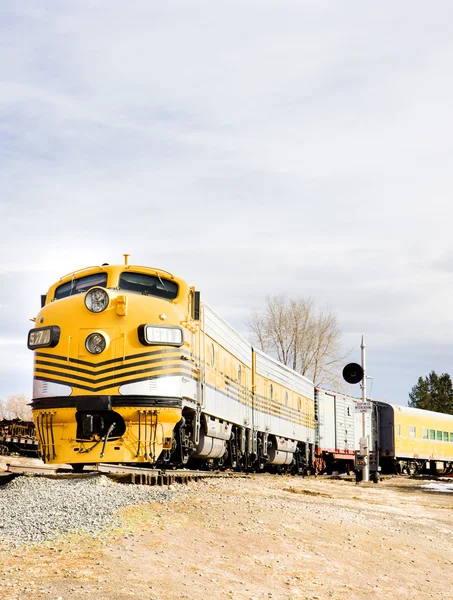 디젤 기관차, 콜로라도 철도 박물관, 미국 — 스톡 사진
