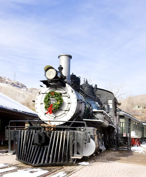 콜로라도 철도 박물관, 미국에 있는 기관차를 줄기 — 스톡 사진