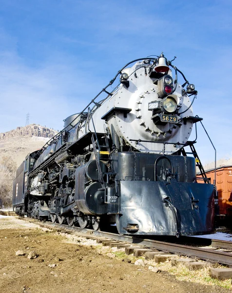 Локомотив в Музее железных дорог Колорадо, США — стоковое фото