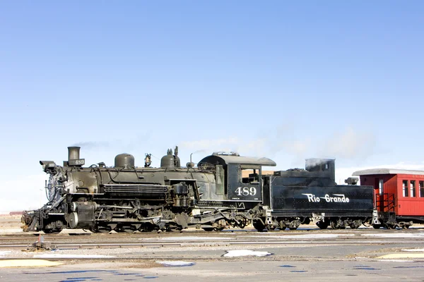 Cumbres and Toltec Narrow Gauge Railroad, Antonito, Colorado, US — Stock Photo, Image