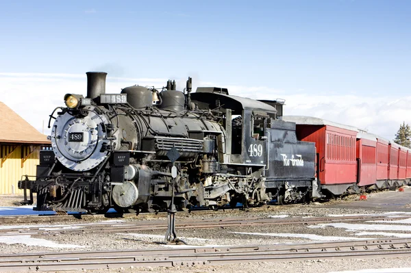 Cumbres and Toltec Narrow Gauge Railroad, Antonito, Colorado, EE.UU. — Foto de Stock
