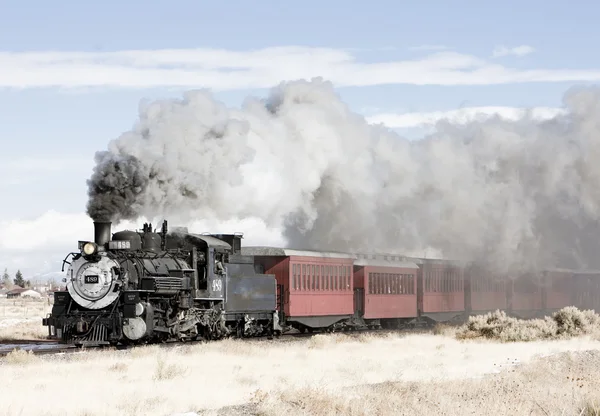 Cumbres és Toltec keskeny nyomtávú vasút, Colorado, Usa — Stock Fotó