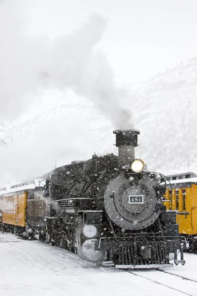 Durango und Silberton Schmalspurbahn, colorado, usa — Stockfoto