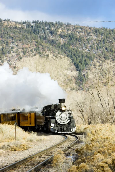 Durango and Silverton Narrow Gauge Railroad, Colorado, Estados Unidos — Foto de Stock