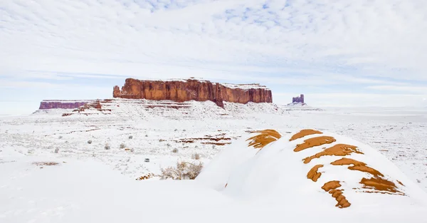 Monument valley národní park v zimě, utah, arizona, usa — Stock fotografie