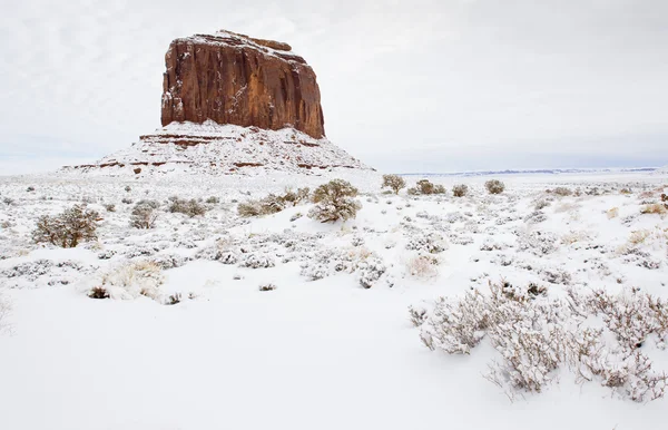 Kış, utah-arizona, ABD anıt Vadisi Milli Parkı — Stok fotoğraf