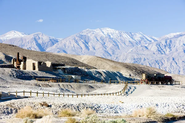 Harmony borax důl, death valley national park, Kalifornie, usa — Stock fotografie