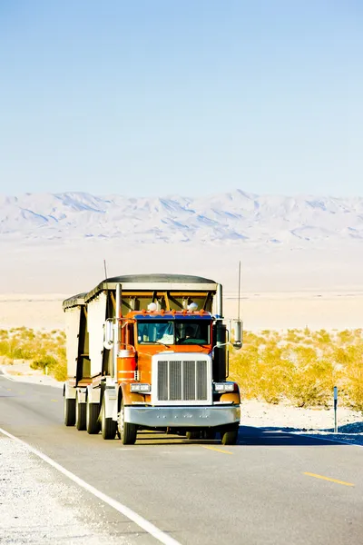 Camion on road, California, USA — Stock Photo, Image