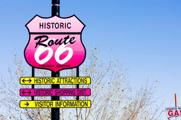Route 66 kingman, arizona, Amerikai Egyesült Államok — Stock Fotó