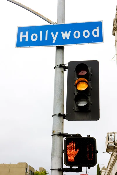 Semáforo, Hollywood, Los Ángeles, California, Estados Unidos —  Fotos de Stock