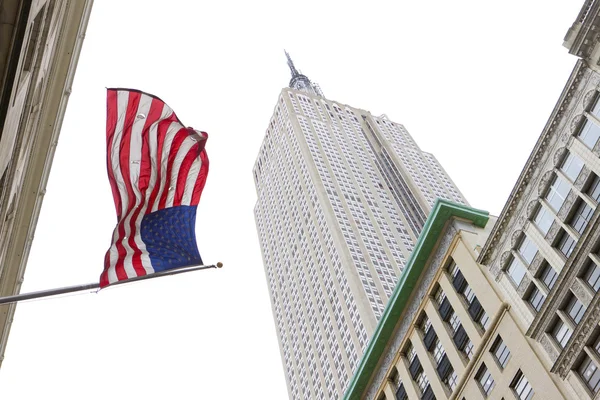 Az empire state building, a manhattan, new york city, Amerikai Egyesült Államok — Stock Fotó