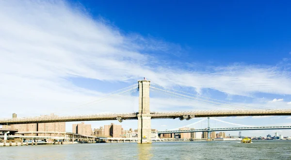 Brooklyn Bridge, Manhattan, New York, Amerikai Egyesült Államok — Stock Fotó