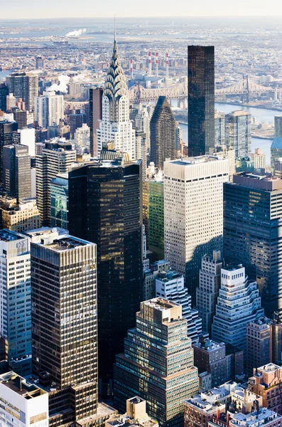 Вид на Манхэттен с Эмпайр-стейт-билдинг, Нью-Йорк , — стоковое фото