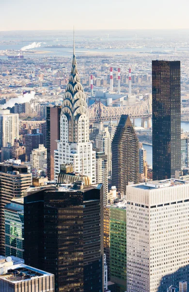 Widok Manhattanu z empire state building, Nowy Jork, — Zdjęcie stockowe