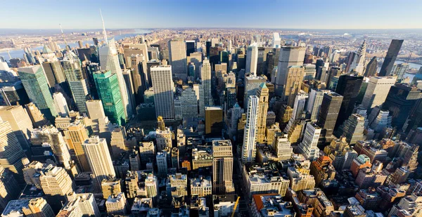 Utsikt över manhattan från empire state building, new york city, — Stockfoto