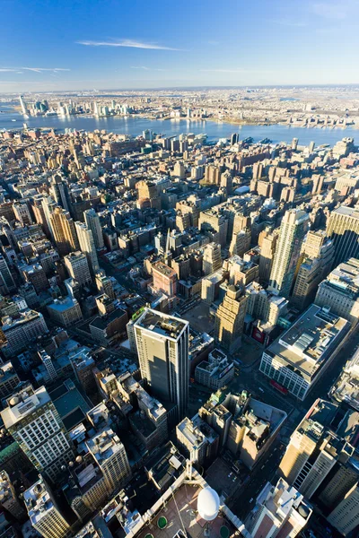 맨하탄 엠파이어 스테이트 빌딩, 뉴욕시에서에서의 보기, — 스톡 사진