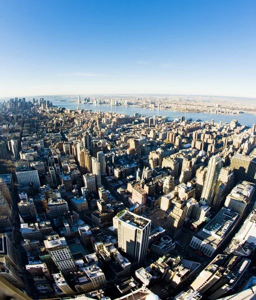 从帝国大厦，纽约曼哈顿的视图, — 图库照片