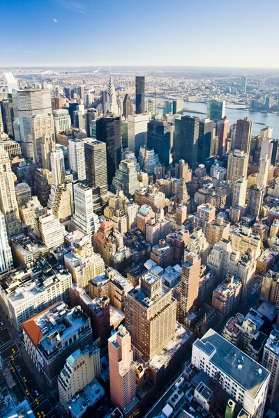 View of Manhattan from The Empire State Building, New York City, — Stock Photo, Image