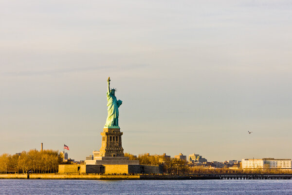 Liberty Island and Statue of Liberty, New York, USA