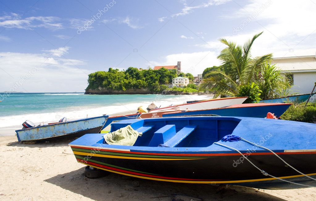 Fishing boats, Sauteurs Bay, Grenada
