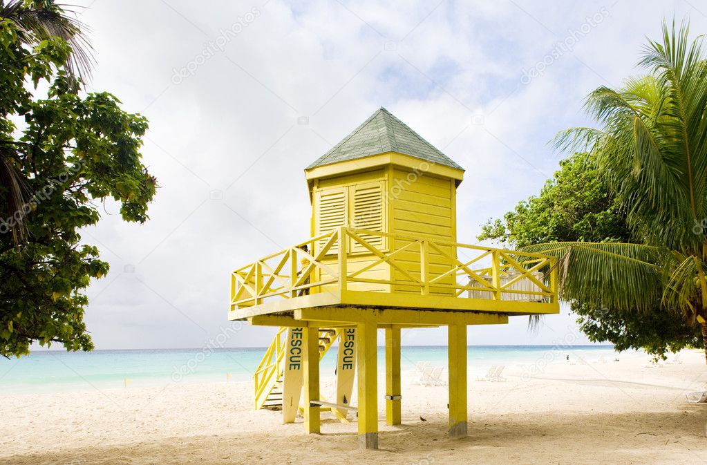 Cabin on the beach, Rockley Beach, Barbados