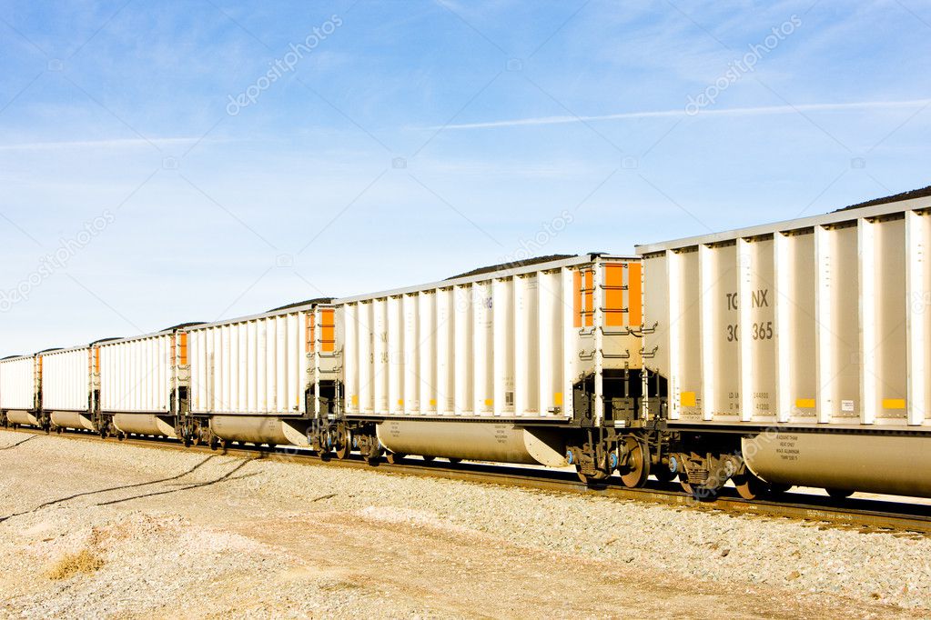 Freight train, Colorado, USA